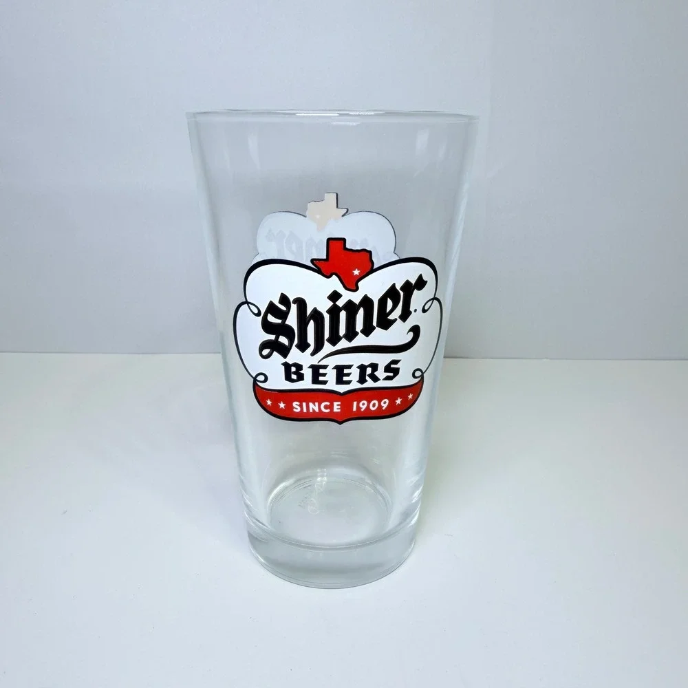 Shiner Beers Pint Glass Texas Spoetzl Brewery Logo Since 1909 Clear Pub Glass